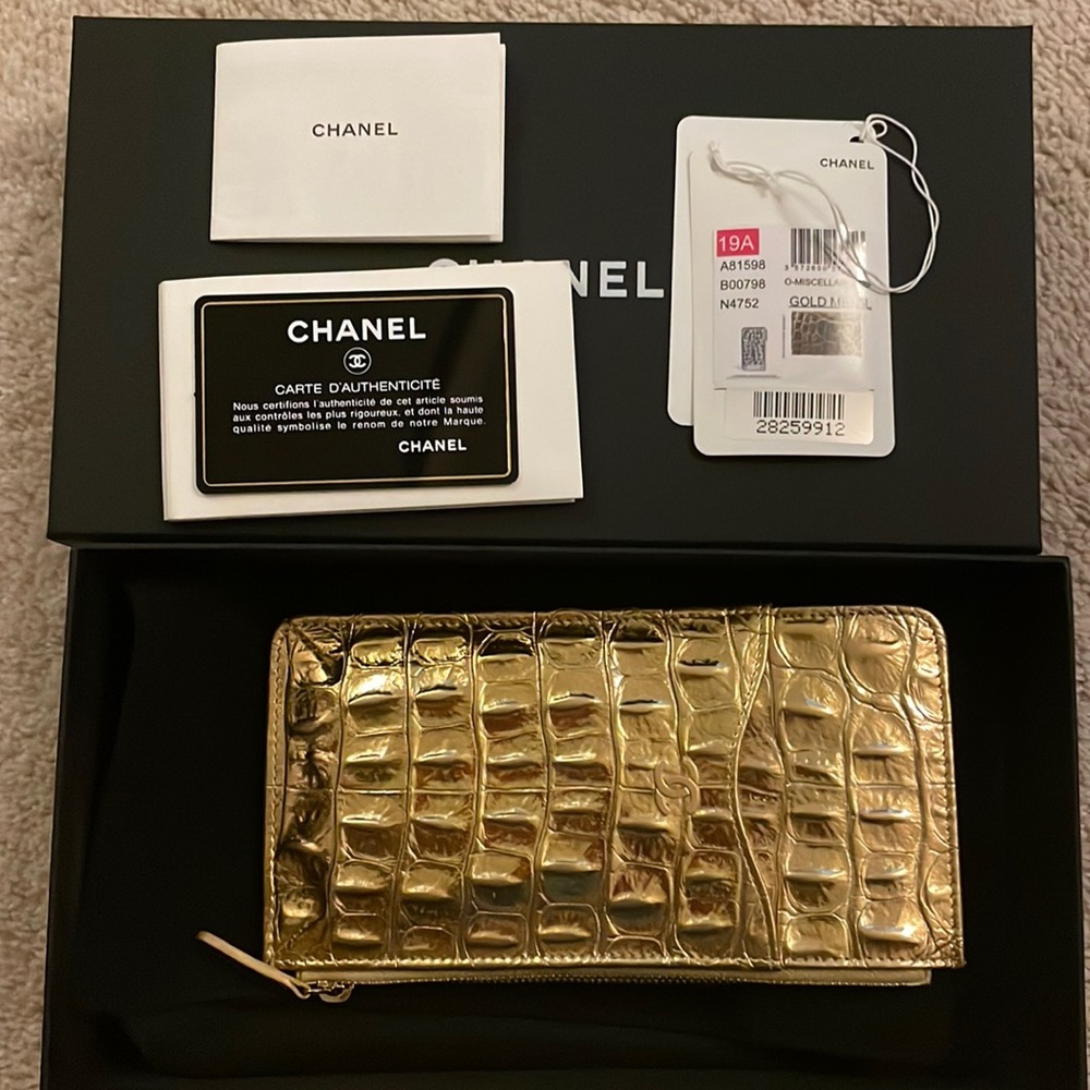 Chanel Gold Wallet
